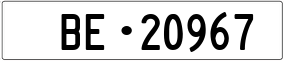 Trailer License Plate